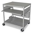 Dakota Designs 1DNN9 Mobile Computer Cart, Grey Mist
