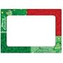 Sunshine Girl 4" x 6" Magnetic Postcard Picture Frame, 'Merry Christmas Stars', Frame Colors: Greens and Red.