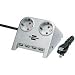 Brennenstuhl Desktop Power Tischsteckdose 2-fach, 4x USB 2.0 silber