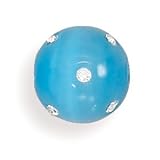 14MM Aqua Glass Cat's Eye Fireball