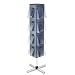 Deflecto 58021 Stand-tall 16-pocket revolving literature floor rack, 15x15x64, chrome stand