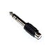 Phono RCA to 6.35mm Stereo Jack Adapter - High Quality Connectors - Convert 6.3 to Phono / RCA