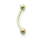 Unique Looking   Piercing Arcade en Titane G5 Plaque en Or   Boule   Doree