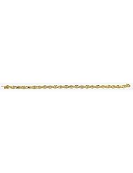 14k Diamond Cut Bracelet 7"
