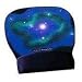 Electronics : 3M Precise Mousing Surface Mouse Mat Pad with Gel Wrist Rest Translucent Blue Ref MW309BE