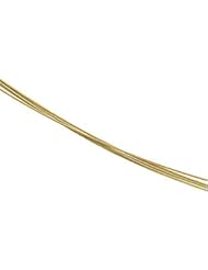 14K Yellow Gold 17 Inch Solid Five Strand Spiral Chain