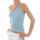 Fiori Rib Lace Vest Ladies