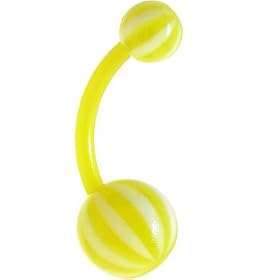 FLEXI Belly Ring - Sunkiss Beach Ball by Beach Ball Belly Button Rings