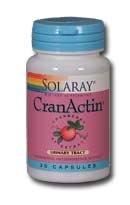 CranActin Cranberry Extract No Alcohol Solaray 180 VCaps