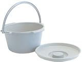 Autoclavable Commode Pail: Reusable Plastic Commode Pail,   6 EA/CS
