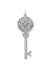 Genuine IceCarats Designer Jewelry Gift Sterling Silver Cz Key Locket