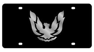 Pontiac Firebird Retro License Black Steel