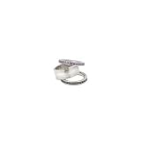 Baltimore Ravens NFL Team Logo Crystal Stacked Ring Set Size 6