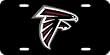 Atlanta Falcons Laser Cut Black License Plate - SET OF 6 - Sports Merchandise