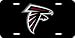 Atlanta Falcons Laser Cut Black License Plate - SET OF 6 - Sports Merchandise