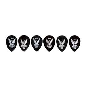 Clayton Black Raven Small Teardrop Guitar Picks, 1.0MM 1 Dozen by 