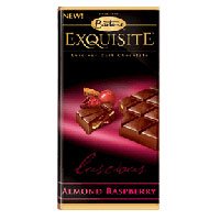 Bartons Exquisite Dark Chocolate, Almond Raspberry - 3.5 Oz, 12 ea by BARTONS CANDY.