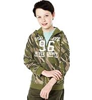 Hooded Camouflage Sweat Top