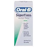 Oral-B Super Floss, Dental Floss, Mint (50-Count)