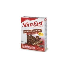 Slim Fast Breakfast and Lunch Bar, Dutch Chocolate (8 Bars)