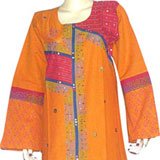 Evening Dresses - Kaftan Cotton Evening Gown Multicolored Size M (kftn746)