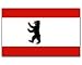Stock-Flagge 30 x 45 : Berlin
