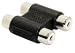 Produkt-Bild: 2 fach Kompakt Adapter Kompaktadapter 2 Cinch-Kupplungen - 2 Cinch-Kupplungen Chich Cinch Cynch Chynch