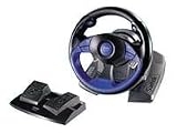 Saitek RX400 - Wheel and pedals set - 6 button(s) - Sony PlayStation 2 - black, blue