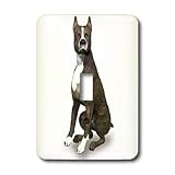 Boehm Graphics Animal - Staffordshire Dog Sitting - Light Switch Covers - single toggle switch