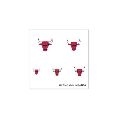 Chicago Bulls Official Logo Fingernail Tattoos