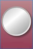 24" Round Frameless Mirror