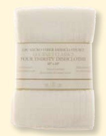 Gourmet Classics White Microfiber Dish Cloth, Set of 4