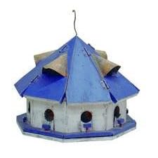 Birdhouse Blue Roof Motel from Birdhouses & Accessories