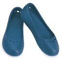 crocs Women's Prima Ballet Flat,Peacock,12 M US