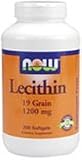 Lecithin 19 Grain 1200 mg 200 Softgel NOW Foods