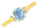 9ct Gold and Topaz Ring