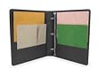 Dakota Designs 2LKA4 View Binder, D-Ring, 2 In, Black, PK6