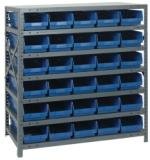 Quantum Shelf Bin System - 12"L x 39"H x 36"W - 72 Bins