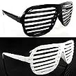 NEW 2 KANYE STRONGER SHUTTER SHADES HIP HOP SUNGLASSES BLACK AND WHITE