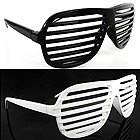 NEW 2 KANYE STRONGER SHUTTER SHADES HIP HOP SUNGLASSES BLACK AND WHITE