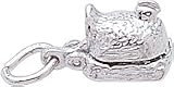 Chicken with Pearl Charm by Rembrandt Charms