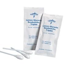 Medline Lemon/Glycerin Swabsticks - Swabsticks - Qty of 750 - Model MDS090600