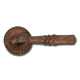 Rusty Iron Doorknob Set by 