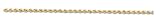 14k 2.5mm Diamond-cut Rope with LobSter Clasp Chain - 7 in.