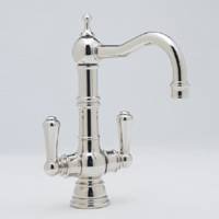 Rohl U.4759STN, Rohl Kitchen Faucets, Single Hole Bar Mixer With Lever Hand - Satin Nickel