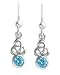Kit Heath Blue Topaz Trinity Knot Earrings