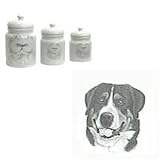 Greater Swiss Mountain Dog Canister Set, Porcelain by Rosalinde