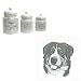 Greater Swiss Mountain Dog Canister Set, Porcelain by Rosalinde