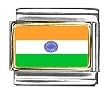 India Flag Italian Charm Bracelet Link