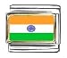 India Flag Italian Charm Bracelet Link